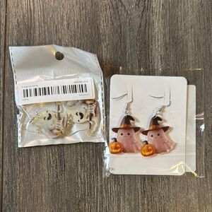 Halloween Ghost Earrings Set